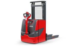 Stoccatore con operatore a terra L14 - L20 di Linde Material Handling Stoccatore con operatore a terra L14 - L20 di Linde Material Handling