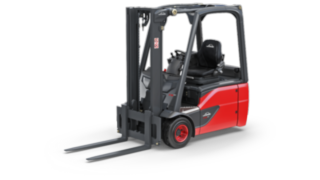 Il carrello elevatore elettrico a tre ruote E12 - E20 EVO a marchio Linde Il carrello elevatore elettrico a tre ruote E12 - E20 EVO a marchio Linde