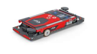 Il robot trasportatore autonomo C-MATIC HP di Linde in azione. Il robot trasportatore autonomo C-MATIC HP di Linde in azione.