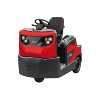 Trattori con sedile del conducente P60 - P80 e carrello a piattaforma W08 di Linde Material Handling Trattori P60 - 80, W08 di Linde