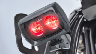 Linde BlueSpot nella versione con luce rossa.
