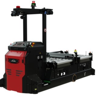 Il sistema AGV I-MATIC CT core è dotato di un doppio sistema di prelievo e trasporto delle merci dai sistemi di trasporto.