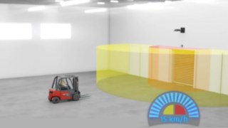 Linde Door Control Circle crea una zona di sicurezza circolare attorno al portone