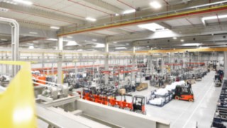 Capannone di produzione di Linde Material Handling Magazzino di produzione di Linde Material Handling