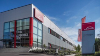 Il Linde Experience Hub presso la sede di Aschaffenburg.