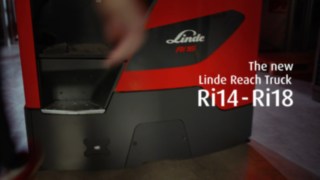 Video di un carrello retrattile Linde Ri16