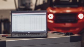 Schermo di un laptop.