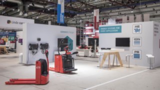Linde connect:charger alla fiera World of Material Handling 2022. Linde connect:charger alla fiera World of Material Handling 2022.