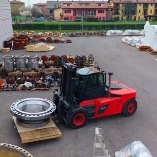 Carrello elettrico Linde E180 per uso esterno per OMB